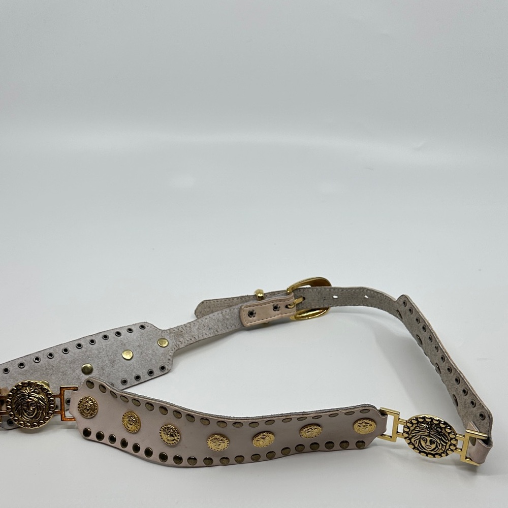 Stylish Pink With Gold Hardware Women's Belt